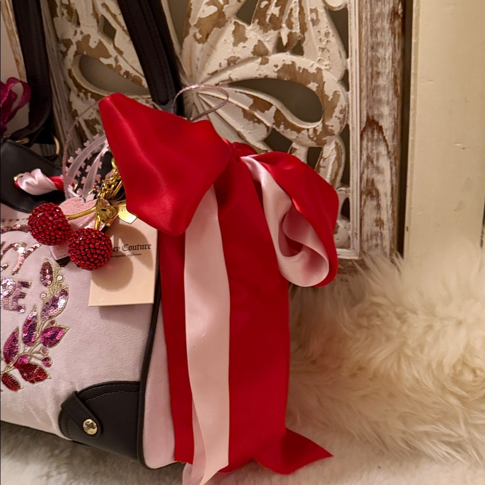 Exclusive Juicy Couture Pink and Brown Embellished with lots of cuteness Tote🩷 - Picture 10 of 12